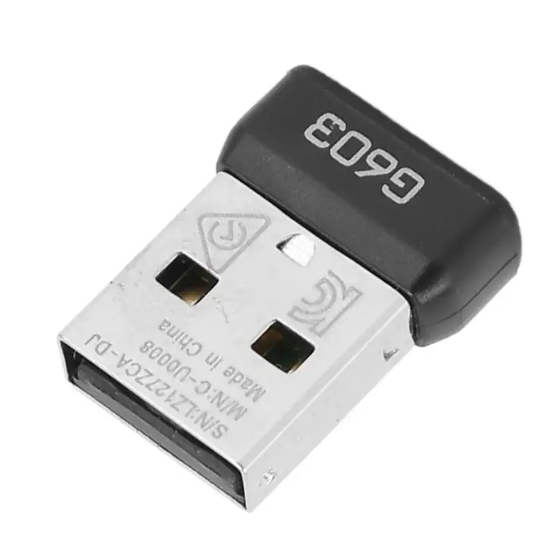 جهاز استقبال ماوس عالي الأداء 652F لماوس لاسلكي G603 بتصميم مدمج اتصال موثوق به لملحقات الكمبيوتر المحمول #2