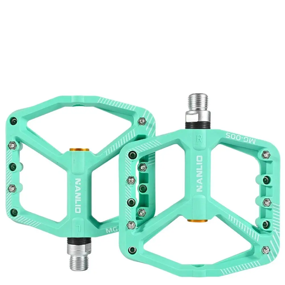AliExpress NANLIO NanLio 005 MTB Bicycle Ultralight Flat Pedals Nylon Plastic XC AM Mountain BMX Anti-slip Big Foot DU Bushing Bearings