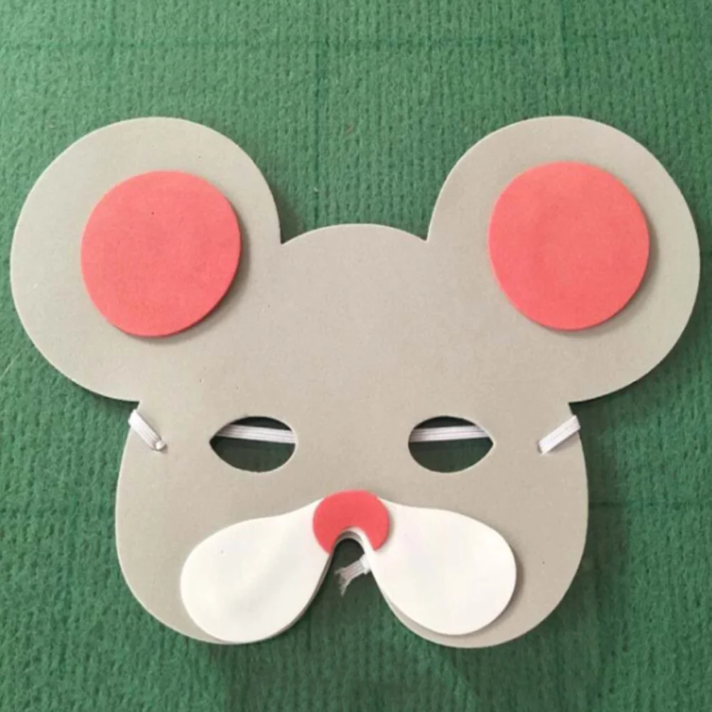 

5pcs Animal Cartoon Eva Lightweight Durable Halloween Party Cosplay Props Cartoon Mask Photography Pretend Play