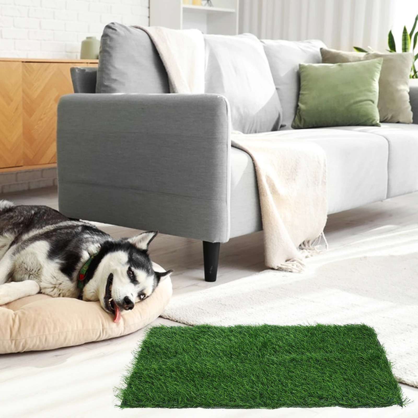 

Reusable Dog Pee Pad Artificial Grass Washable Pet Training Potty Indoor Outdoor Puppy Urine Absorbing Mat Durable