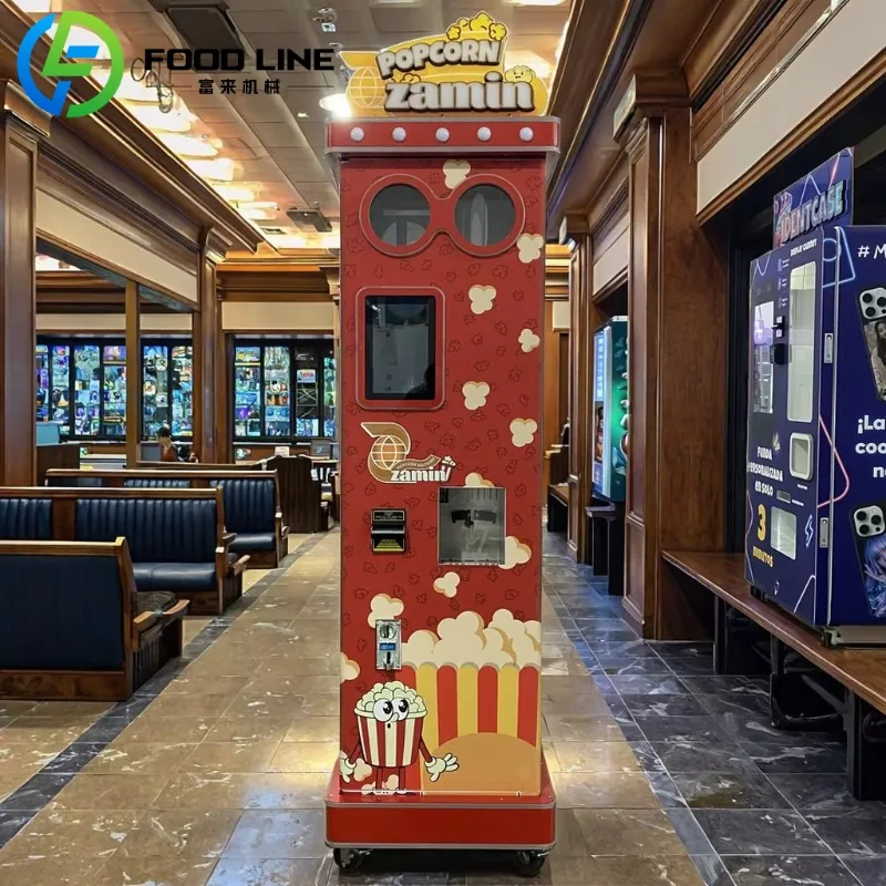 

Customizable Mini Smart Fully Automatic Popcorn Vending Machine Top Billboard Touch Screen Automated with SDK Function