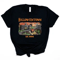 Halloweentown Est 1998 T-shirt Halloweentown University Shirt Halloween Party Tees Fall Pumpkin Graphic Tee Retro Halloween Tops