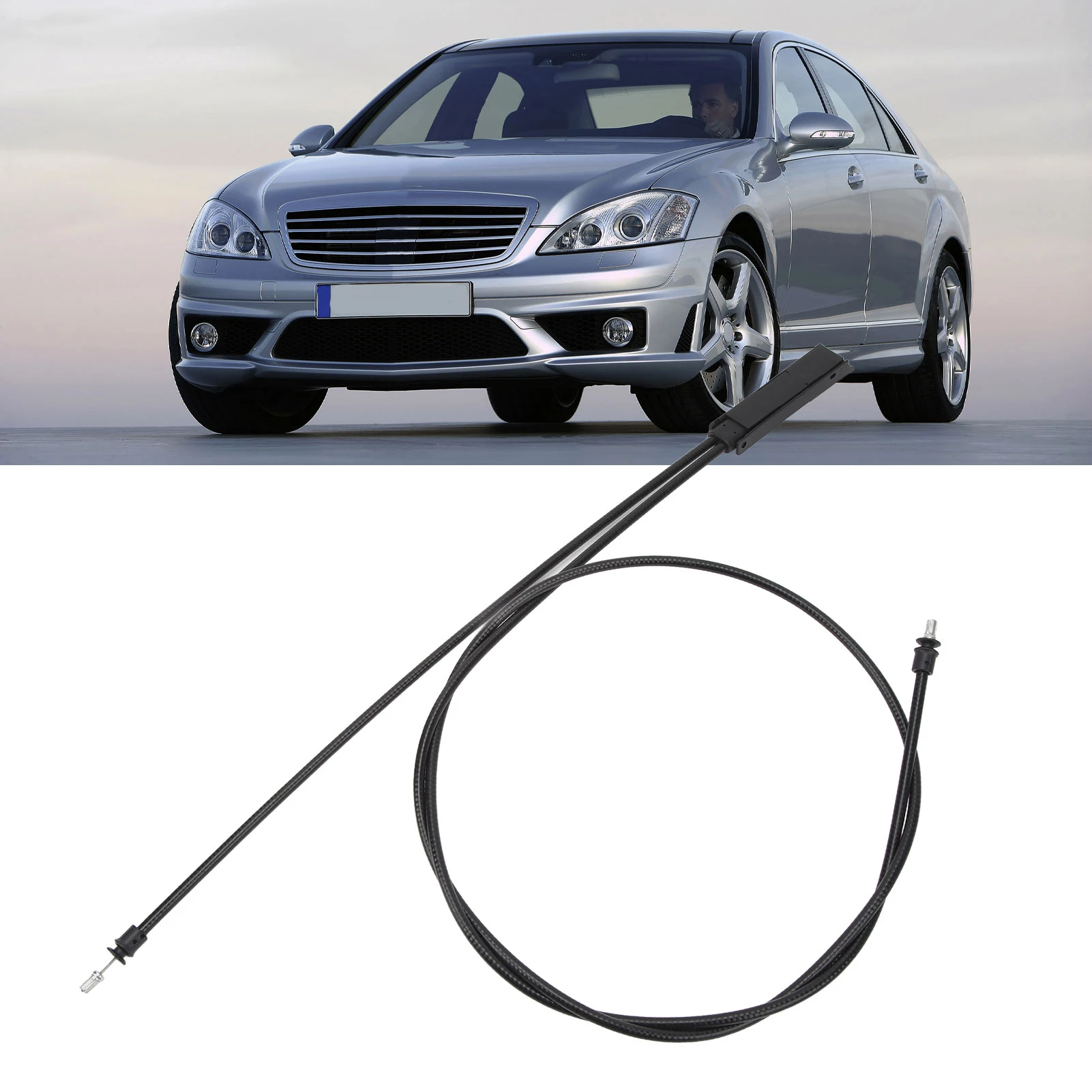 

Hood Lock Release Cable Easy Rugged Wear Resistant Hood Bowden Cable 2218800159 for S-Class W221 S600 Base