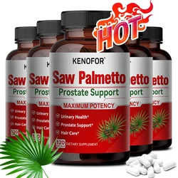 Saw Palmetto Capsules - Male Prostate Health, Preventing Hair Loss and Relieving Frequent Urinary Disorders, Hair Care