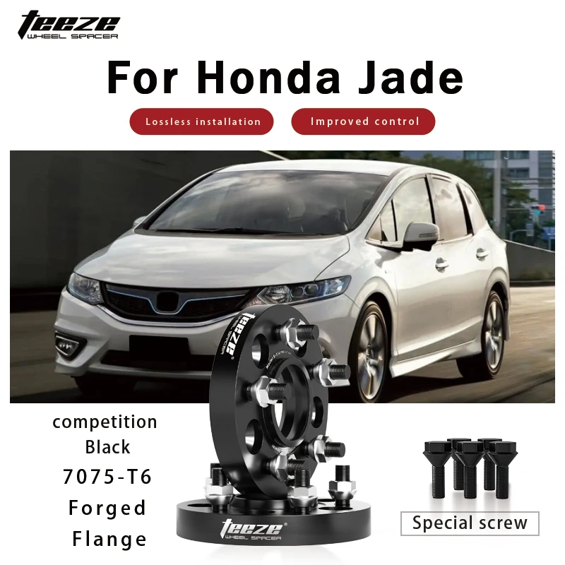 

Teeze 2/4 шт. 5x114,3 CB 64,1 мм M12x1,5 ступица центральная черная кованая проставка для колес для Honda Jade фланцевая пластина 15/20/25/30/35 мм