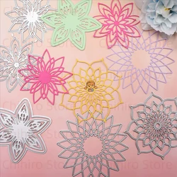 Openwork Lace Cutting Dies And Scrapbooking For Paper Making Crochet Embossing Stamps Frame Card Craft Die Set