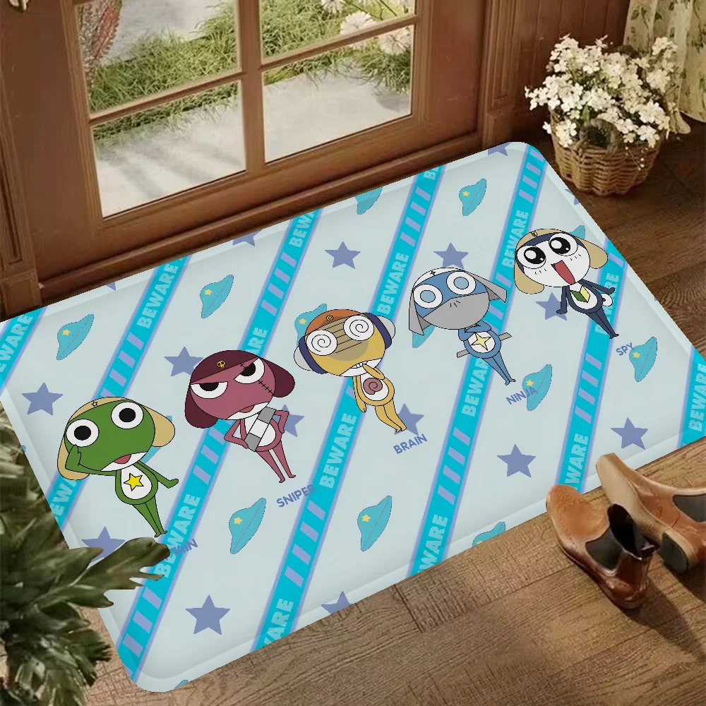 Cartoon Divertente Keroro Gunsou Rana Tappetino Tappeto per bambini Camera da letto Decorazione Balcone Zerbino antiscivolo Hotel