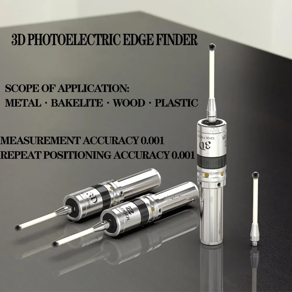 Sensor de detecção 3D Light Edge Finder, usinagem CNC, haste central sub-central, alta precisão, som brilhante, 0,001mm, MMP25, recentemente