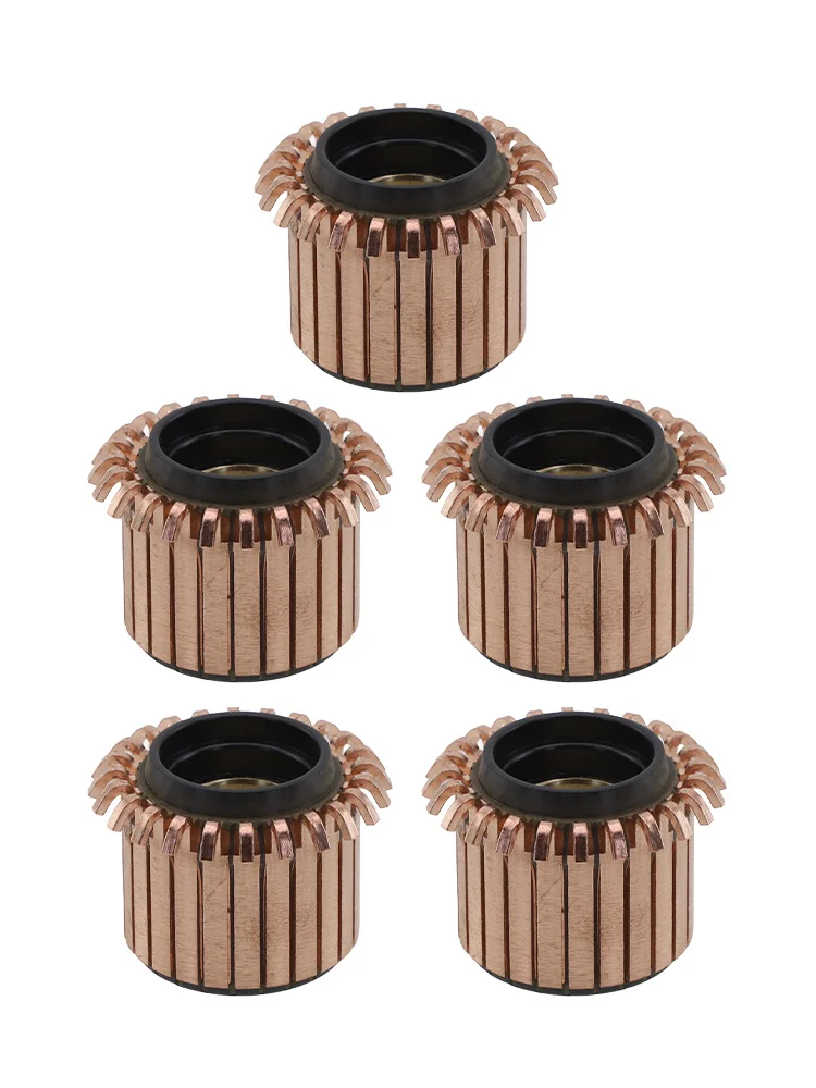 Enhance Motor Efficiency with Copper Hook Type Electrical Motor Commutator 24P Teeth Precise Design 22 1 x 10 x 17 5(20 8) mm