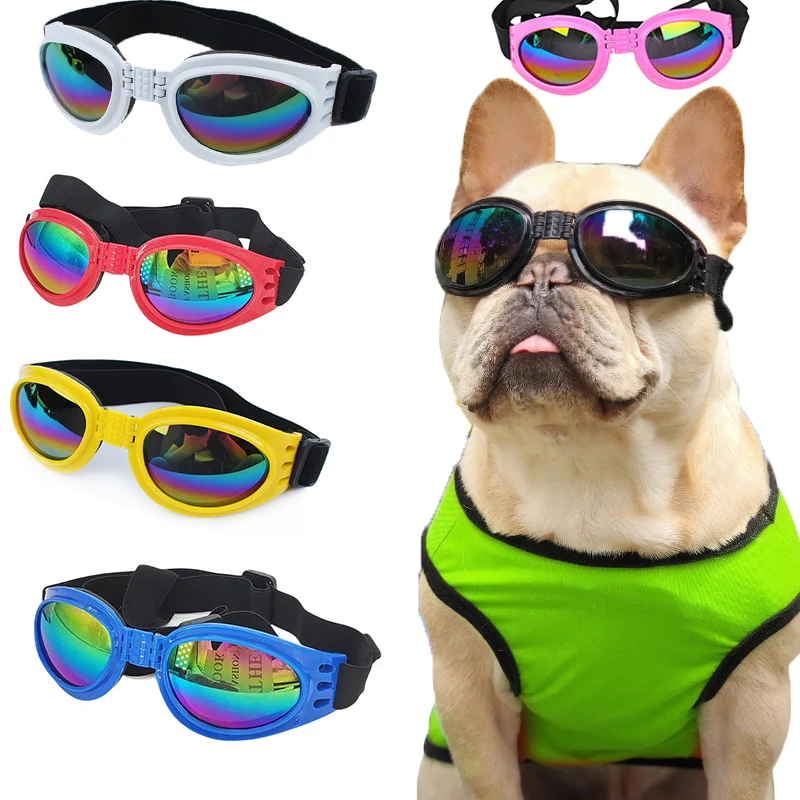 Foldable Pet Glasses Dog Goggles Sunglasses Summer Windproof Sunscreen Dogs Puppy Accessories Pet Supplies Prevent UV Sunglasse