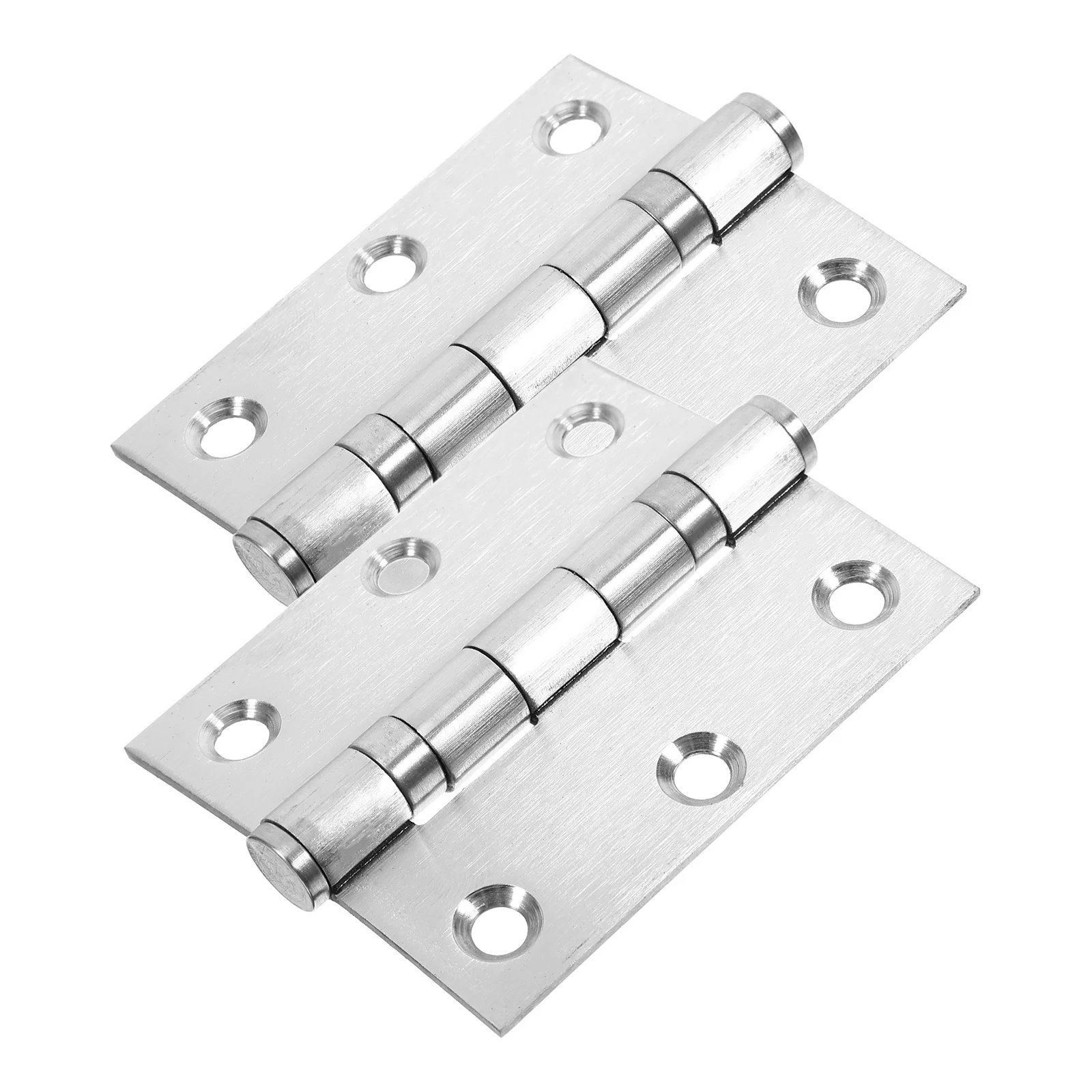 

2 Pcs Door Hinge for Home Illustration Furniture Stainless Steel Cabinet Replacement Bathroom Hinges