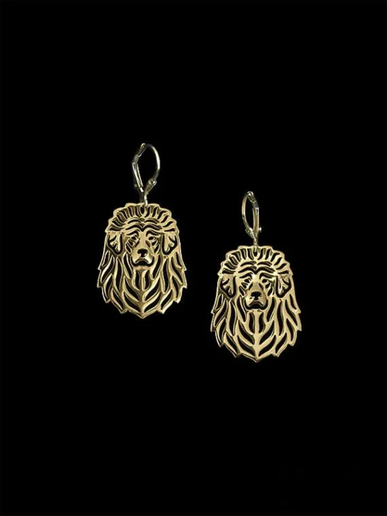 New Trendy Cute Tibetan Mastiff Drop Earrings