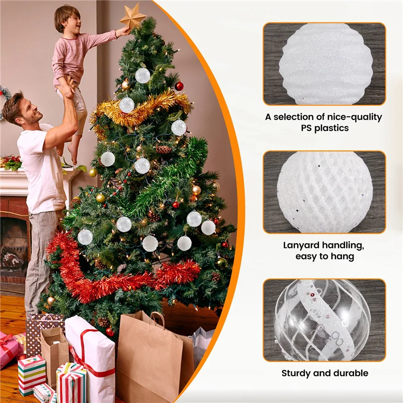AA80-bola de natal enfeites grandes decorações de árvore bolas festa de natal pendurado ornamentos decorações de natal para o ano novo