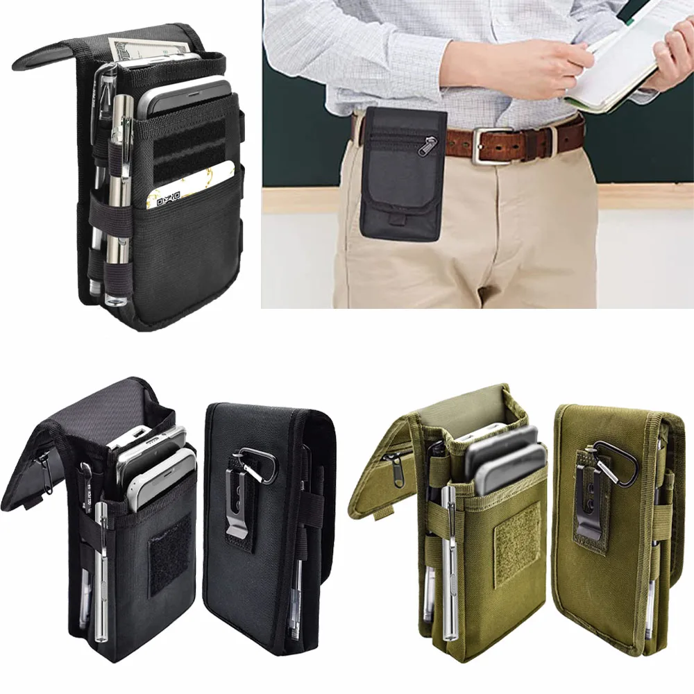 

Belt Phone Pouch, Large Smartphone Holder, Multi-Purpose Tactical Cell Phone Case, Cell Phone Holder for Work, Hiking, Camping,