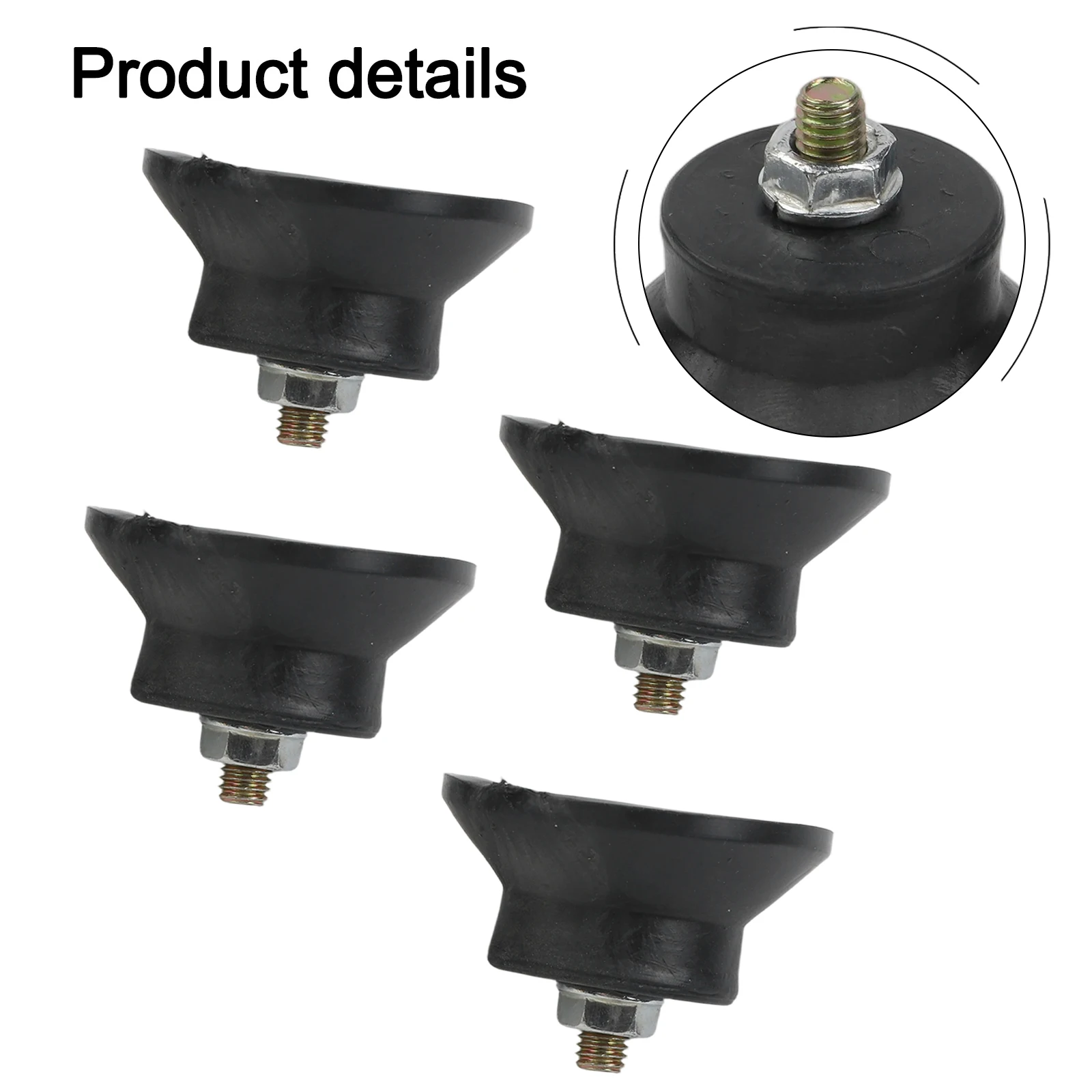 4pcs Air Compressor Foot Pads Rubber Shockproof Mounts For Stabilizing Air Pumps Oil Machines And Compressors