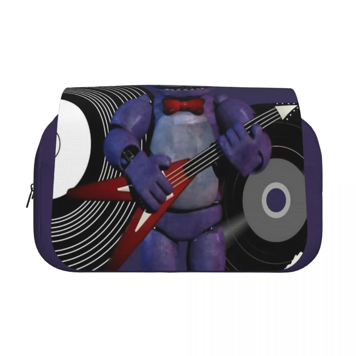 FNAF At Freddys Cartoon Double Clamshell Pen Case Pencil Pouch Pen Holder Big Capacity Bags Students School Gift Stationery