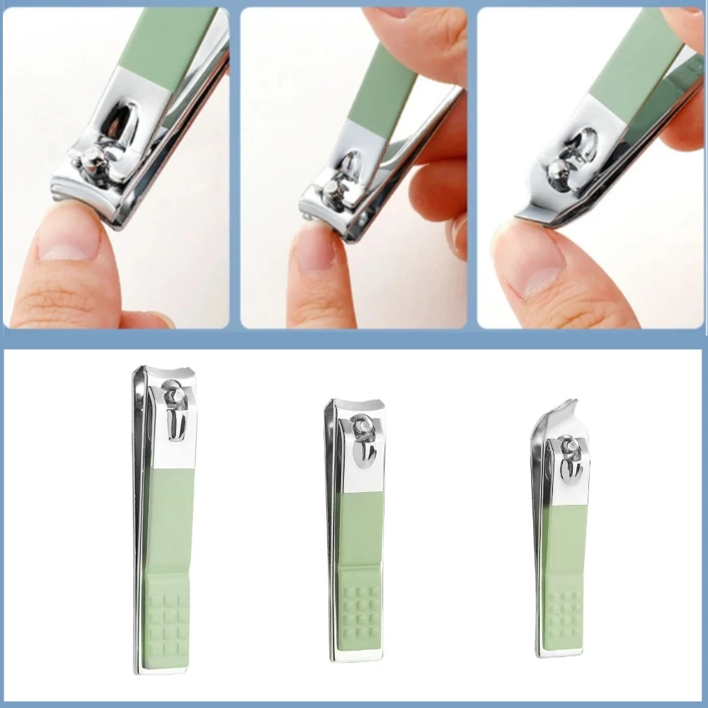 

1PC Green Sharp Nail Clippers Stainless Steel Large and Small Toenail Cutter Dead Skin Remover Professional Pedicure Scissors