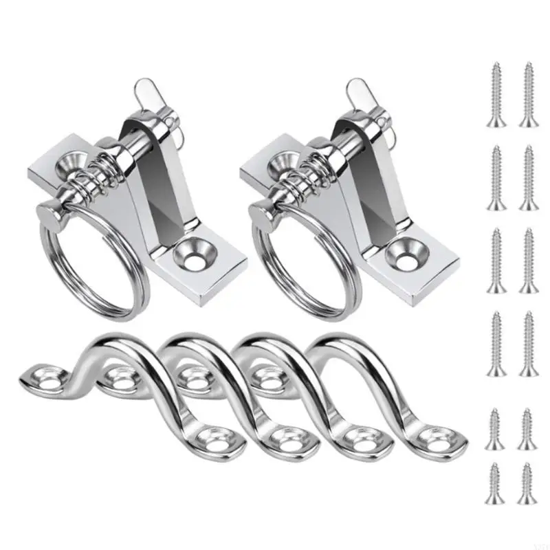 

8pcs/10pcs Tie Down Anchors Point for Kayak Canoe Rigging Tie Down Eye Strap X37F