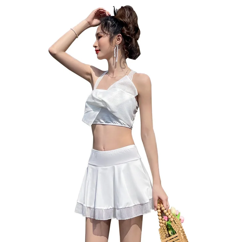 New Split Skirt Bikini Conservative Swimsuit Women's High-end Swimsuit Slimming Beach Swimsuit Wholesale