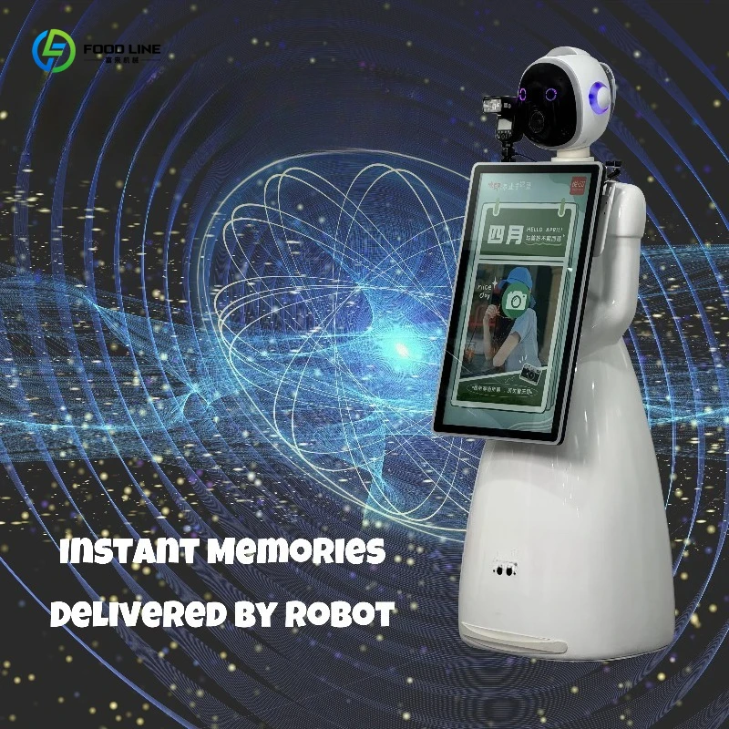 Customized DSLR Selfie Machine Robot Selfie With Built in DSLR & Printer For Parties