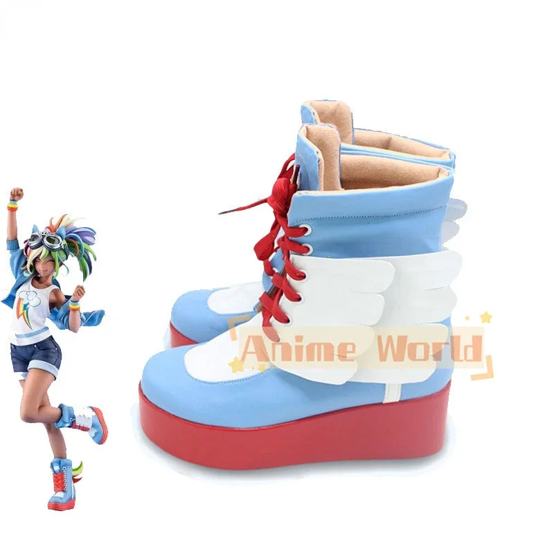 Halloween carnival dash cosplay shoes PU leather shoes cosplay boots custom made props