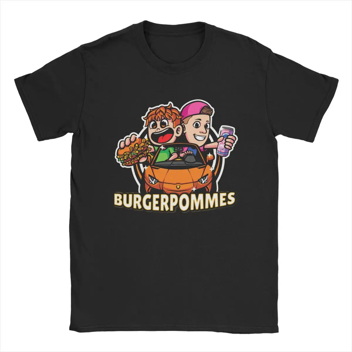 Summer Men Women Burgerpommes ICrimax Cartoon T Shirt Accessories Casual 100% Cotton 2024 New Songs T Shirts Top Tee Clothes