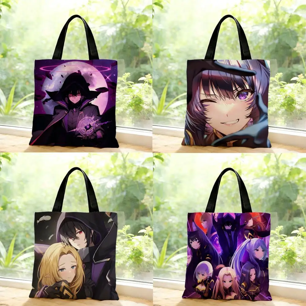 Dark T-The E-Eminence In Shadow anime Storage Bags Outdoor Series Print Design Portable Shoulder Bags Daily Shopping Bags