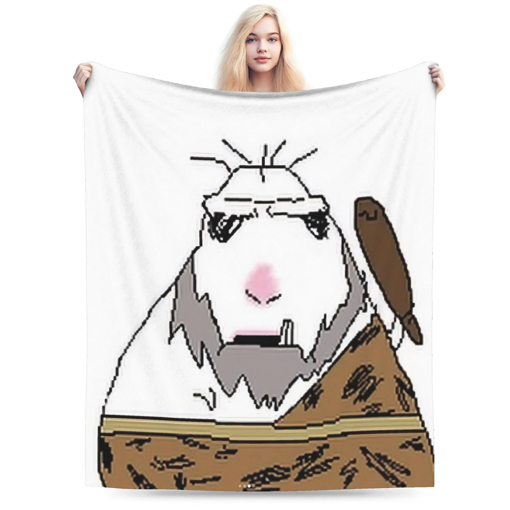 New Arrival Hamster Caveman Blanket Soft Fleece  Relax Throw Blanket Machine Washable