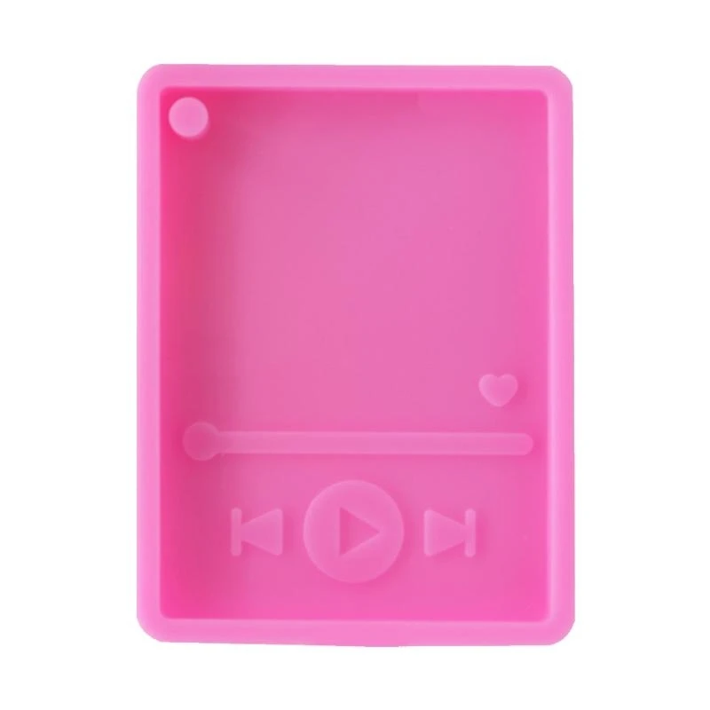

652F DIY Jewelry Pendant for Key Chain MoldMusic Player Keychain Resin Mold Silicone Mould DIY Polymer Clay Crafts UV Epoxy M
