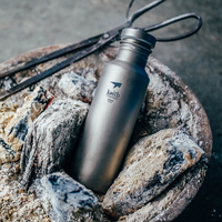 Keith Titanium Water Bottle Outdoor Sport Travel Camping Bottle Portable Leak-proof with Bag 400ml / 550ml / 700ml Ti3032