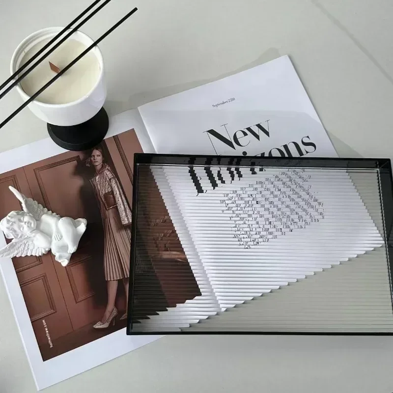 Advanced Acrylic Storage Tray Light Luxury Bathroom Bathroom Wash Basin Cosmetics Accessories Aromatherapy Storage Rack Tray