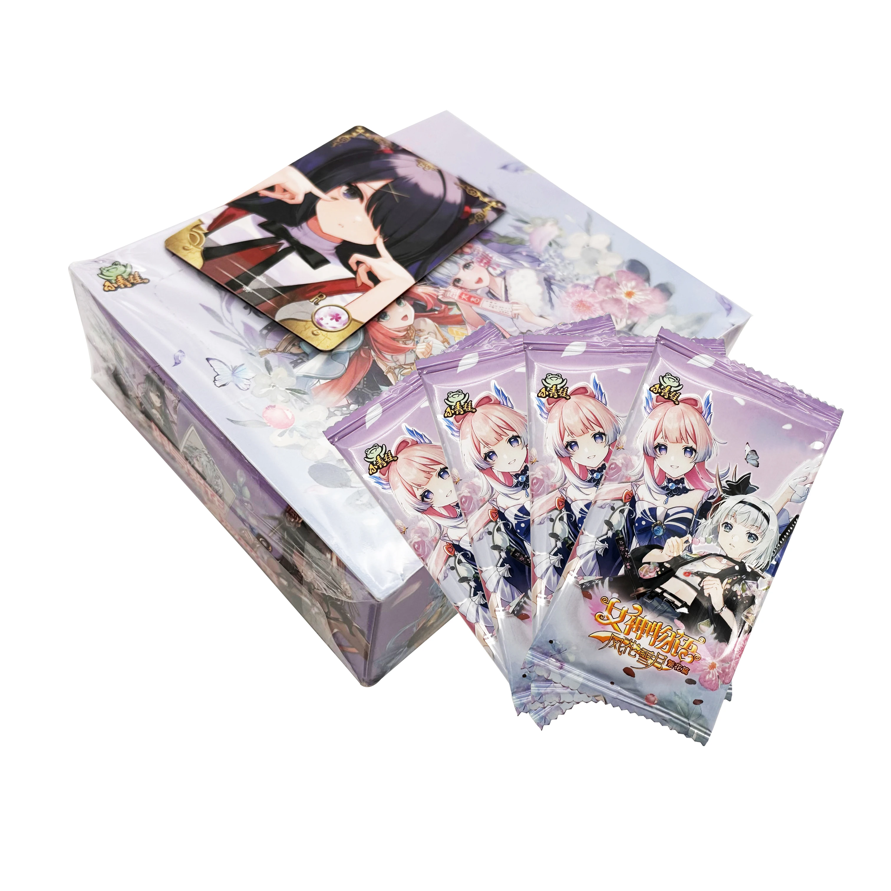 150 Pieces 30 Packs Goddess story Wind and snow moon anime game peripheral collection card birthday gift card of beautiful girl