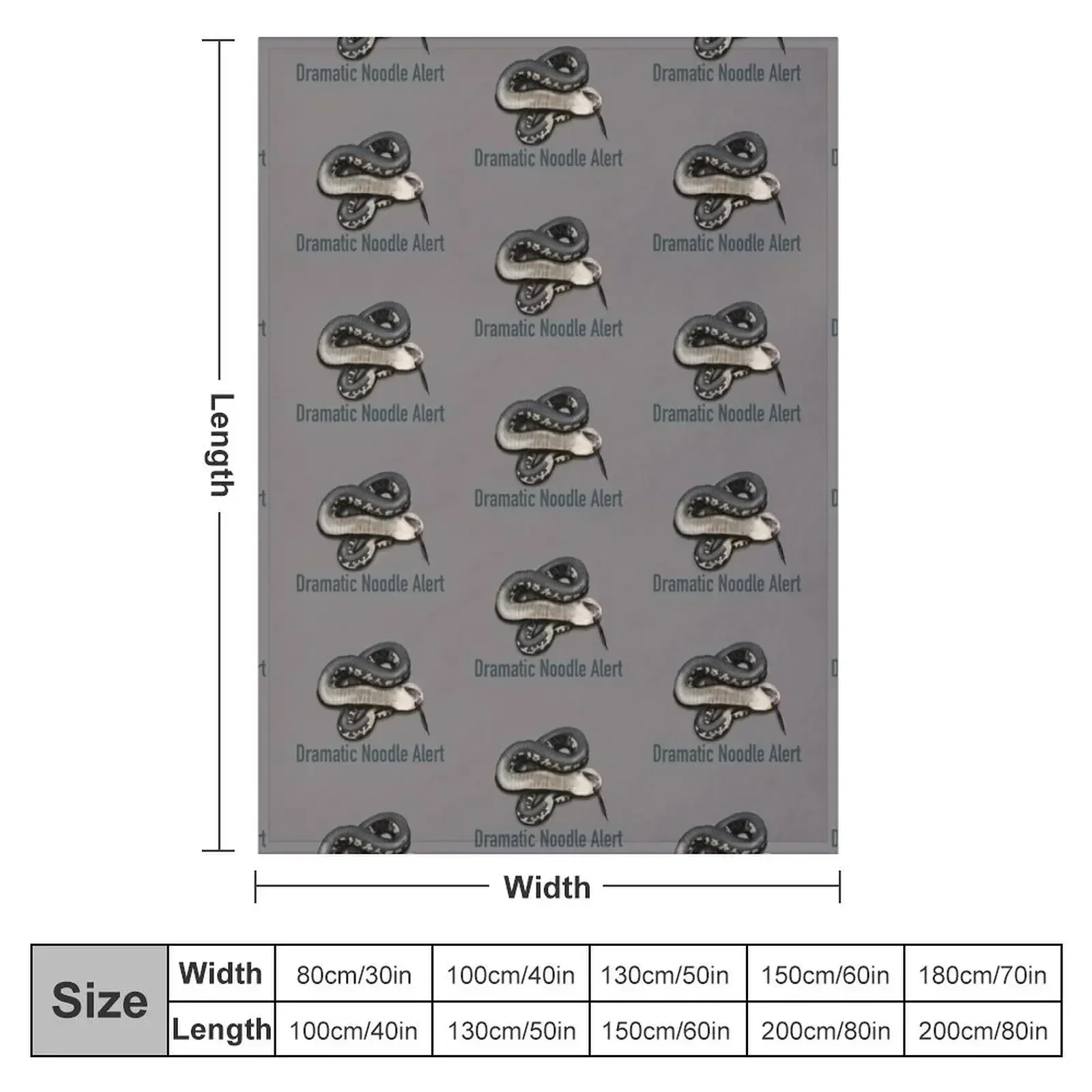 Dramatic Noodle Alert Throw Blanket couch cozy soft plush fuzzy picnic outdoor blanket