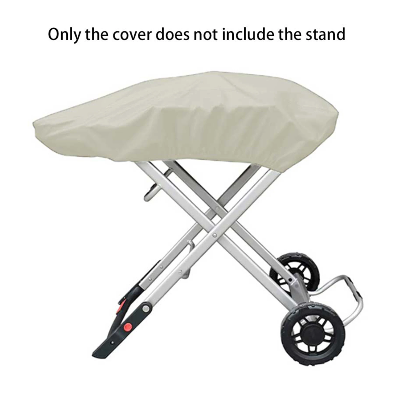 Beige 210D Oxford Grill Cover For Weber 9010001 Traveler Portable Gas Grill Waterproof Windproof Outdoor Protection Case