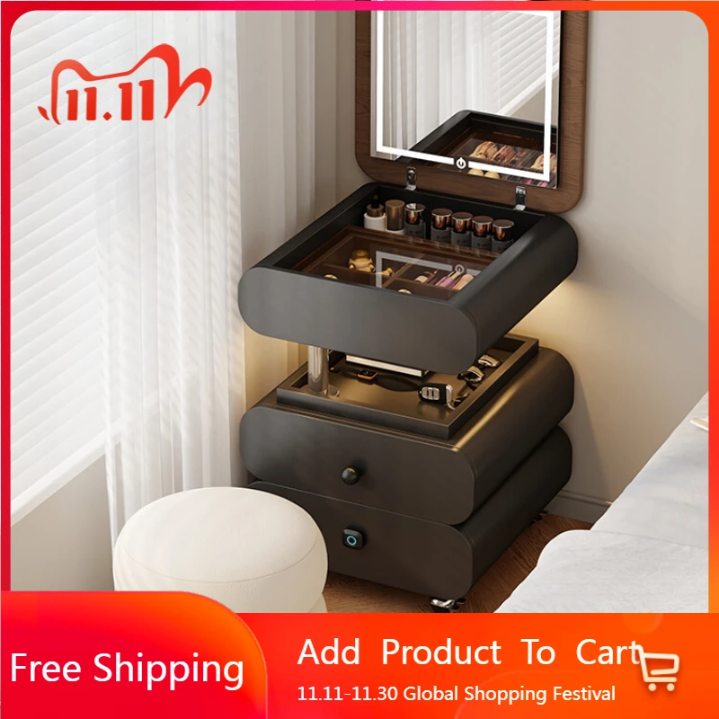 Luxury Makeup Dressing Table Mirror Drawers Modern Bedside Comfortable Dressing Table Beauty Chep Wood Vestidores Furniture