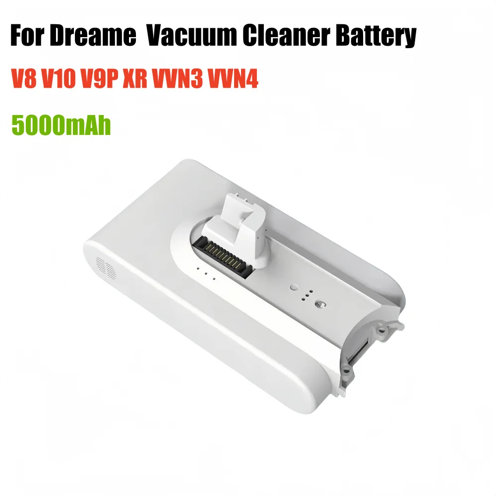 

Lithium Battery for Dreame V8 V10 V9P XR VVN3 VVN4 Handheld Cordless Vacuum Cleaner Parts Replacement Battery 25.2V 5000mAh