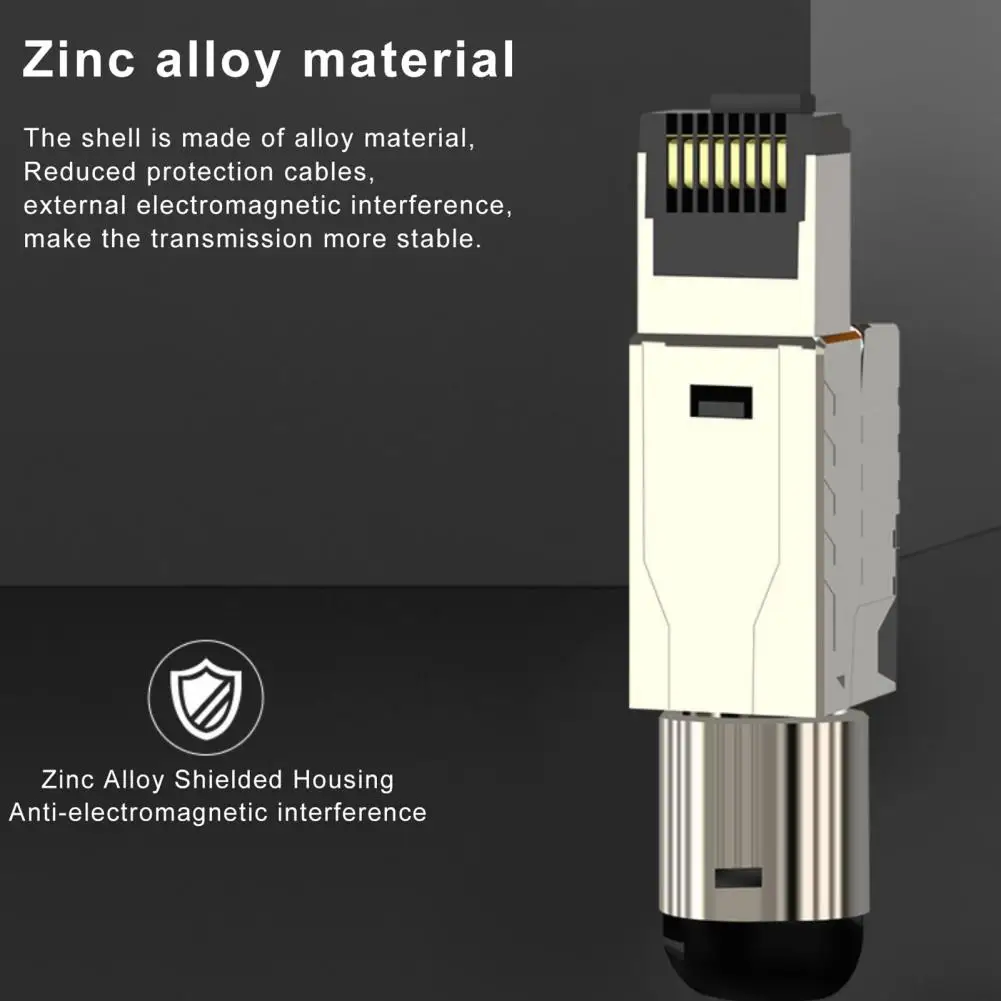 Network Plug Tool  Excellent Strong Anti-interference Mini  Cat 6/7/8 Gigabit RJ45 Network Crystal Connector for Home