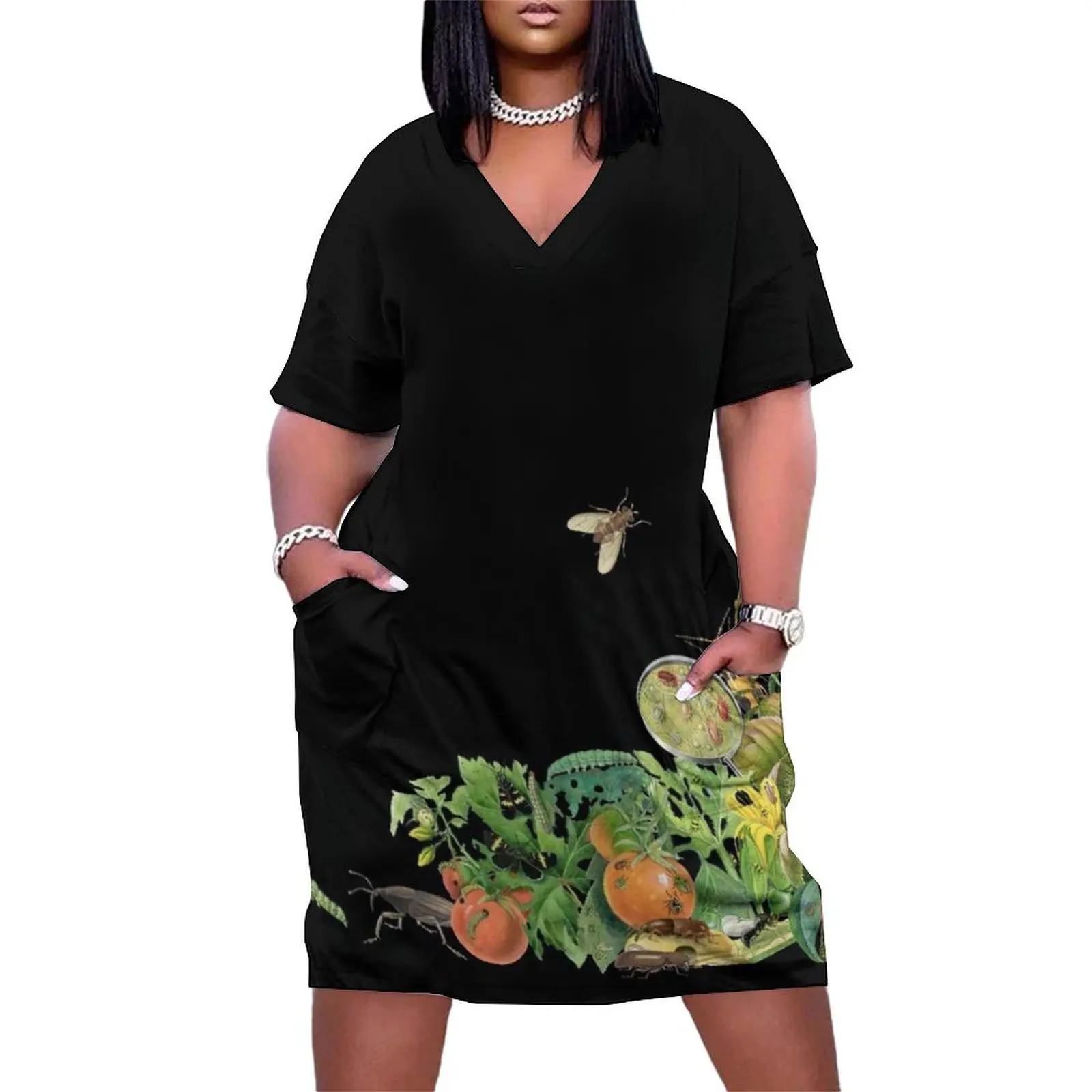

Insect pest cornucopia Loose Pocket Dress luxury dresses wedding dresses for woman dress