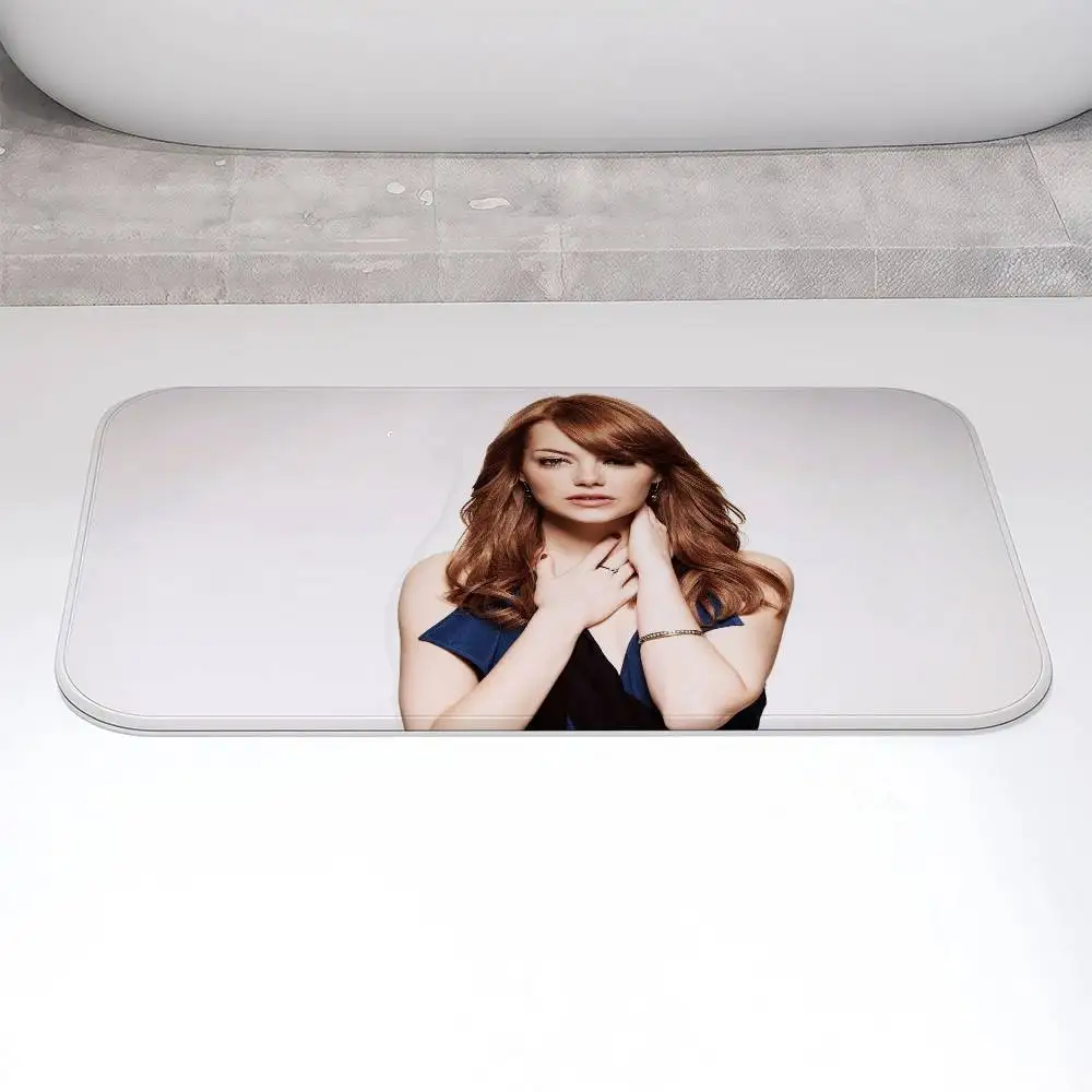 الممثلة إيما ستون الكلمة حصيرة مطبوعة كبيرة السجاد غرفة وغرفة نوم السجاد الحمام المضادة للانزلاق باب الحصير السجاد الصغيرة