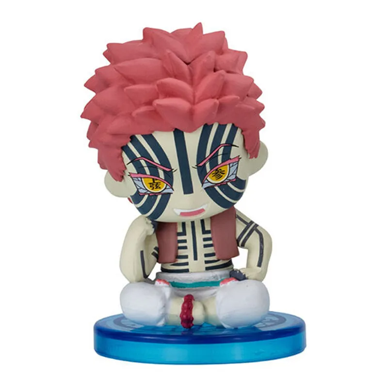 Bandai Demon Slayer Douma Giyuu Akaza Action Figure Model Sitting Posture Design Ornament Gashapon Ball in Stock Genuine - view 3