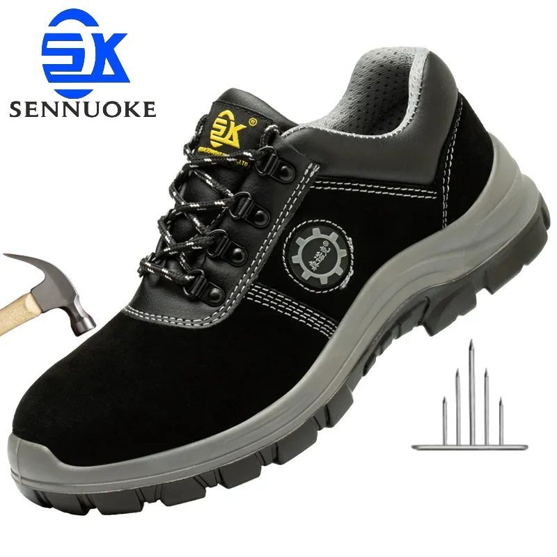 

Safety Shoes Men for Work Lightweight Sport Sneakers Steel Toes Industria Safety Tennis for the Feet Original