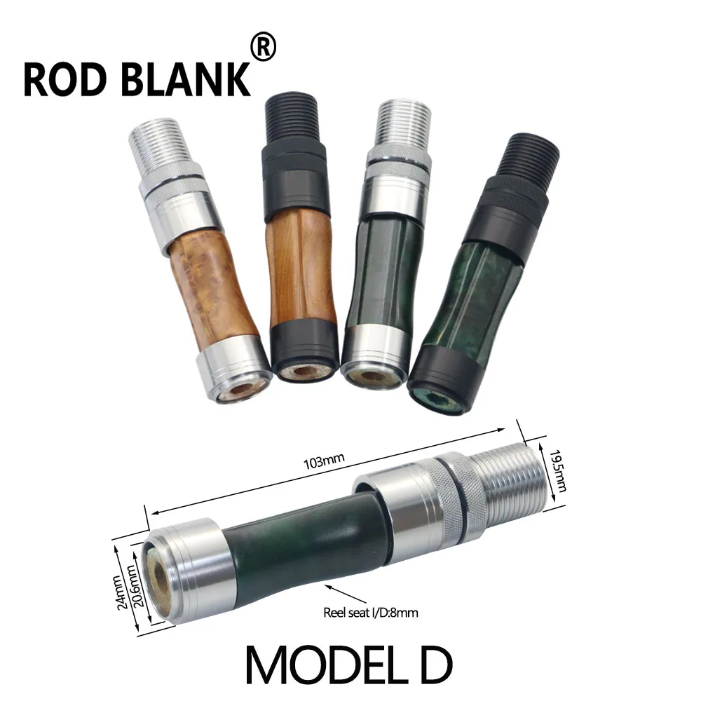RodBlank Solid Wood Reel Seat Spinning Casting Trout Fishing Reel Seat Rod Building Components Pole Repair Reel Seat Accessories
