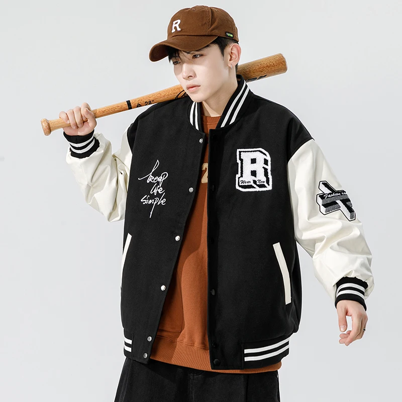 Men's High School Student Down Jacket Winter Thickened Baseball Style Anti-Cold Outerwear New Hot Sale of The Season