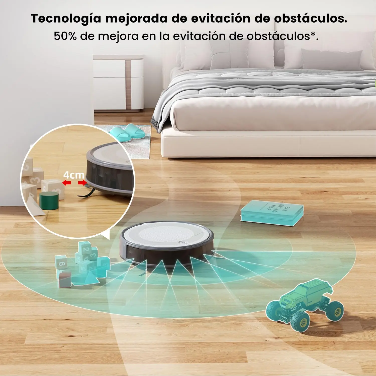 Lefant M310 Robot Vacuum Cleaner-4500Pa Powerful Suction, PreciSense Obstacle Avoidance, 140 Mins Self-Charging,App/Voice/Remote