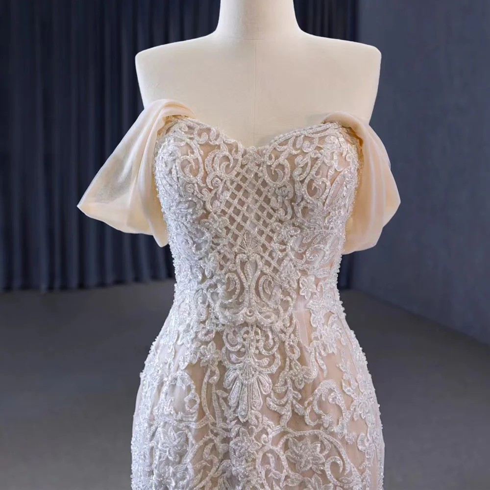 Abito da Sera di Lusso con Scollo a Cuore, Allacciatura Posteriore, Ricamo Personalizzabile, Robes De Soirée 2026, Elegante Vestito da Sera