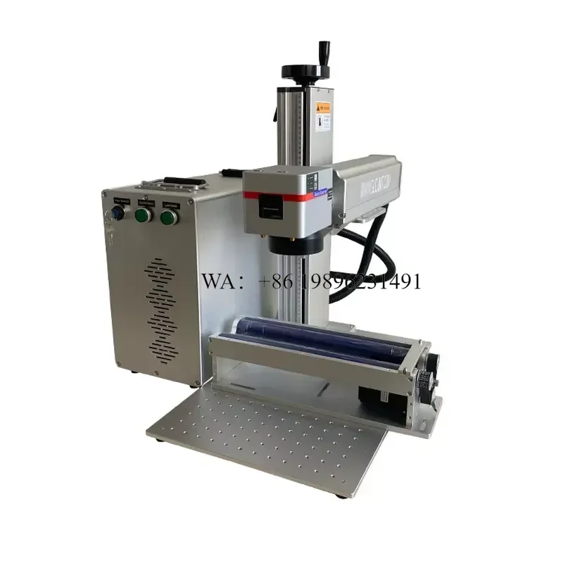 Wmwmnu 2D 50W Auto-focus Fiber Marking Engraver for Bottles Tumblers With Roller view 3