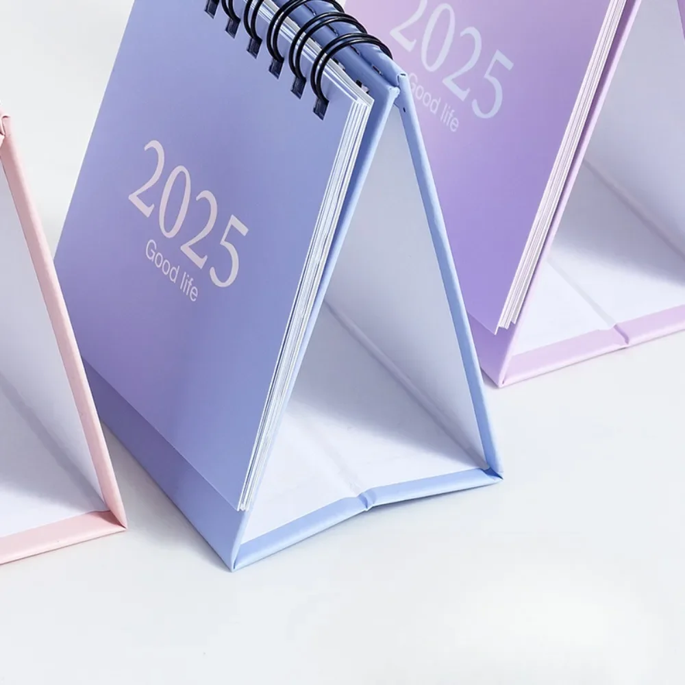 2025 2024 English Mini Desk Calendar Creative Office Decoration Desktop Calendar Daily Memo Calendar Learning Planner