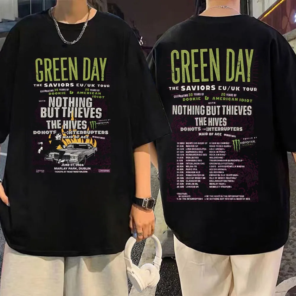 

Панк-рок-группа Green Day Dookie Графические футболки Мужчины Женщины Готическая винтажная футболка с коротким рукавом Модные повседневные футболки большого размера
