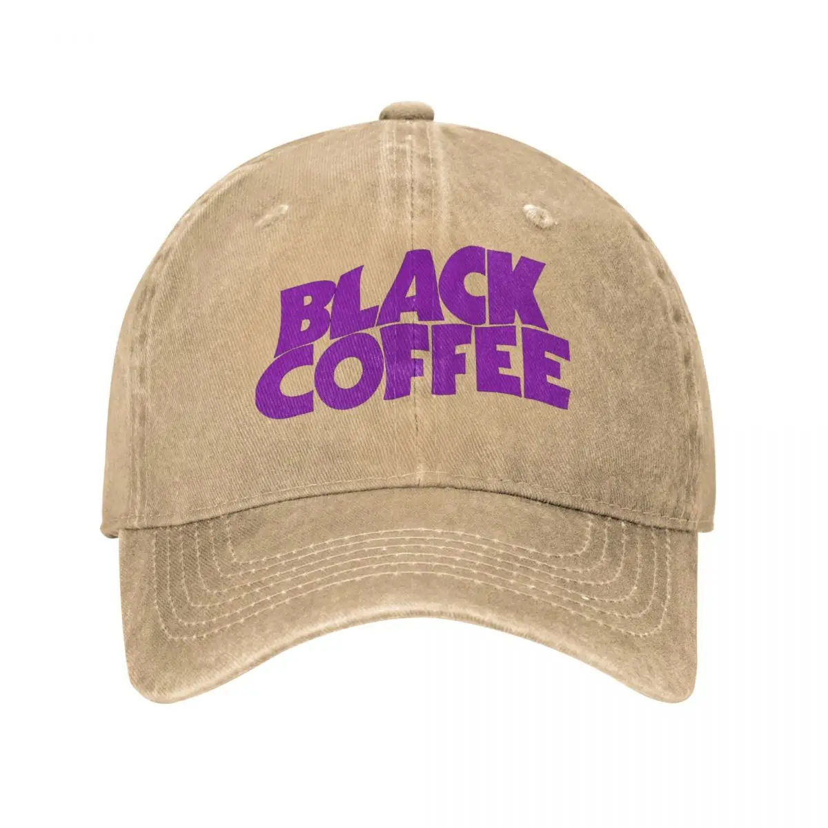 Black Coffee Denim Baseball Cap Harajuku Desgin Running Trucker Hat Spring Dropshipping Women Retro Print Snapback Cap