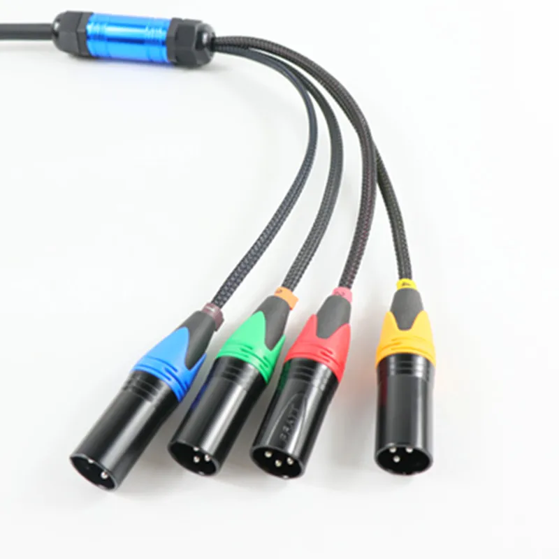 4 Channel Snake Cable AUDIO XLR Snake Cable Multi-channel audio signal cable car Stage lighting transmission signal line diy